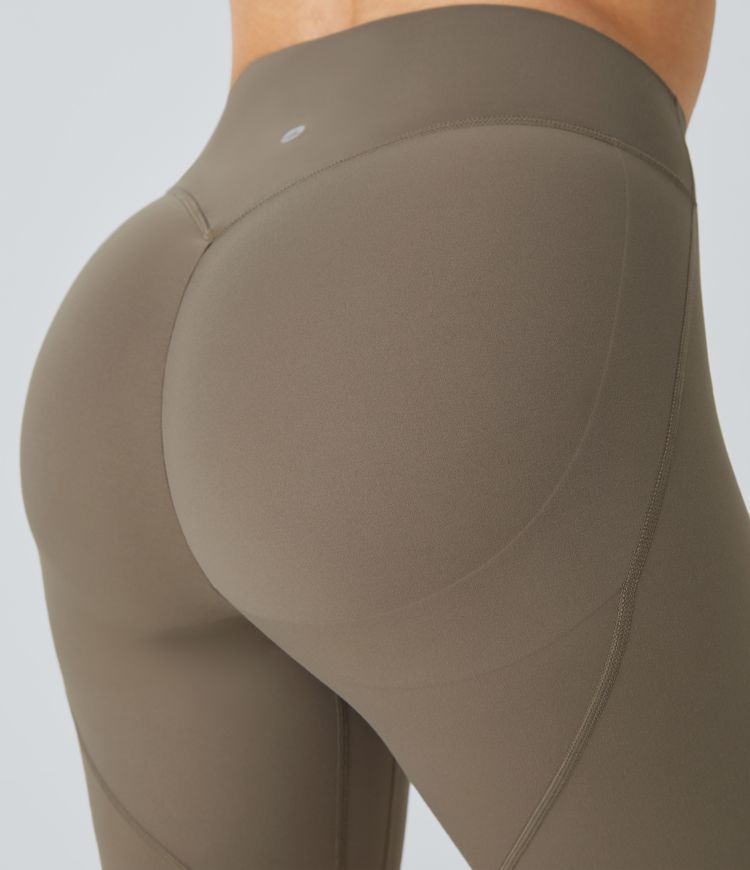 Halara UltraSculpt™ High Waist Front Pocket Wrinkle Detail Hip Lifting Training Biker Capris 7/8