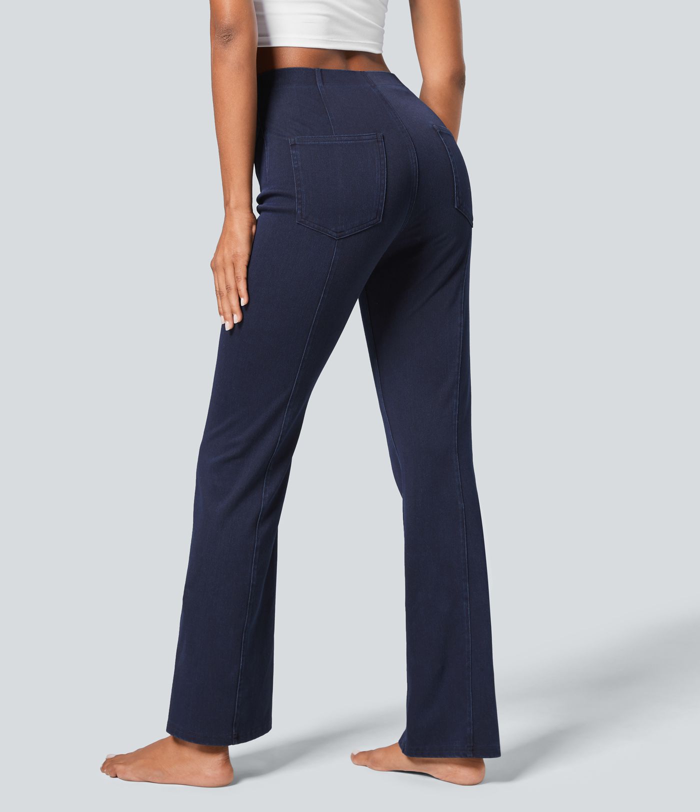 Leggings Halara Flex™ Denim mezclilla elástico bolsillo lateral trasero tiro medio