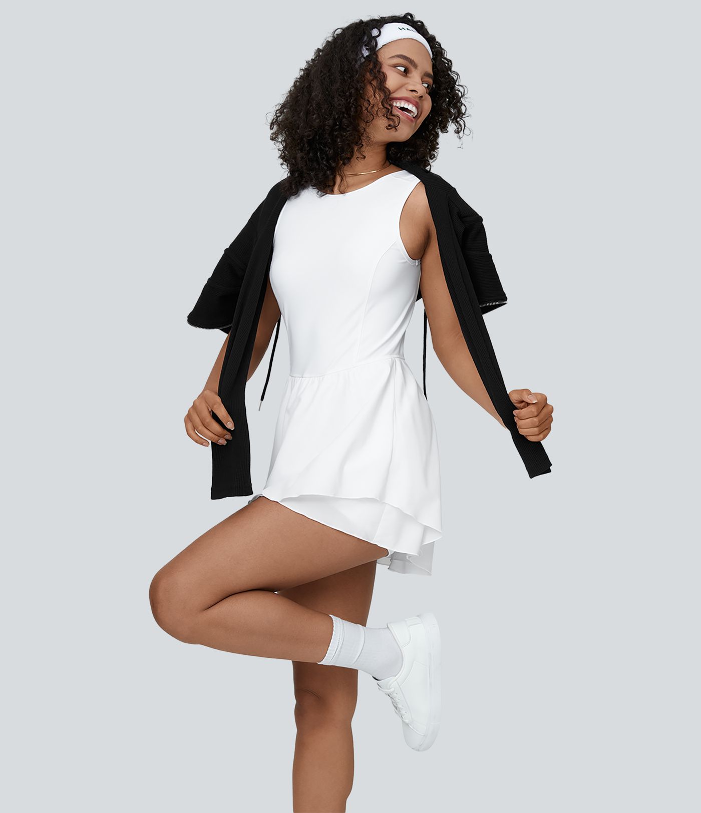 Breezeful™ Tiered Hem 2-in-1 Pocket Mini Quick Dry Tennis Active Dress