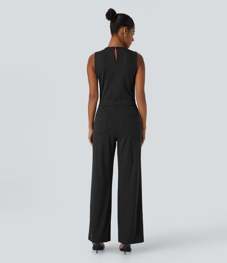 Schlüsselloch-Taschen Arbeits-Jumpsuit