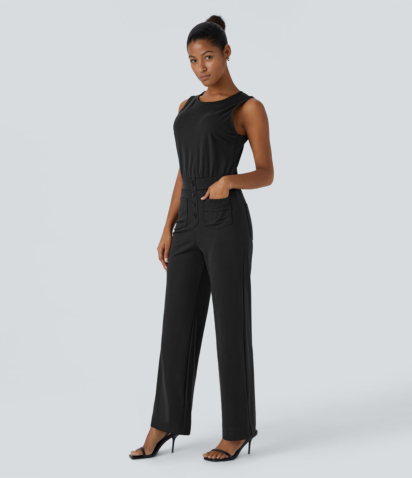 Schlüsselloch-Taschen Arbeits-Jumpsuit
