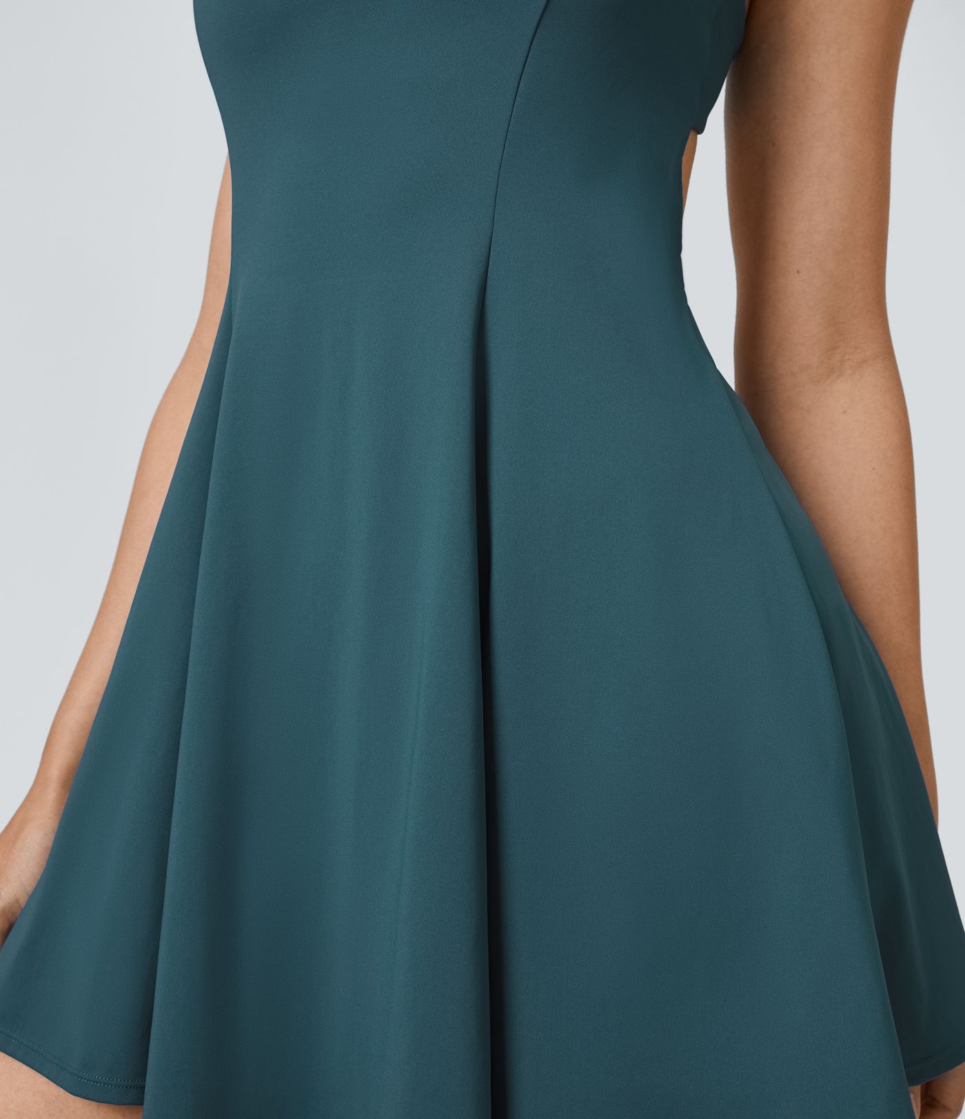 Backless Cutout 2-in-1 Pocket Quick Dry Mini Slip Tennis Active Dress