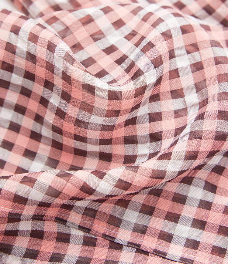 High Waisted Side Pocket Wide Leg Flowy Plaid Casual Trousers