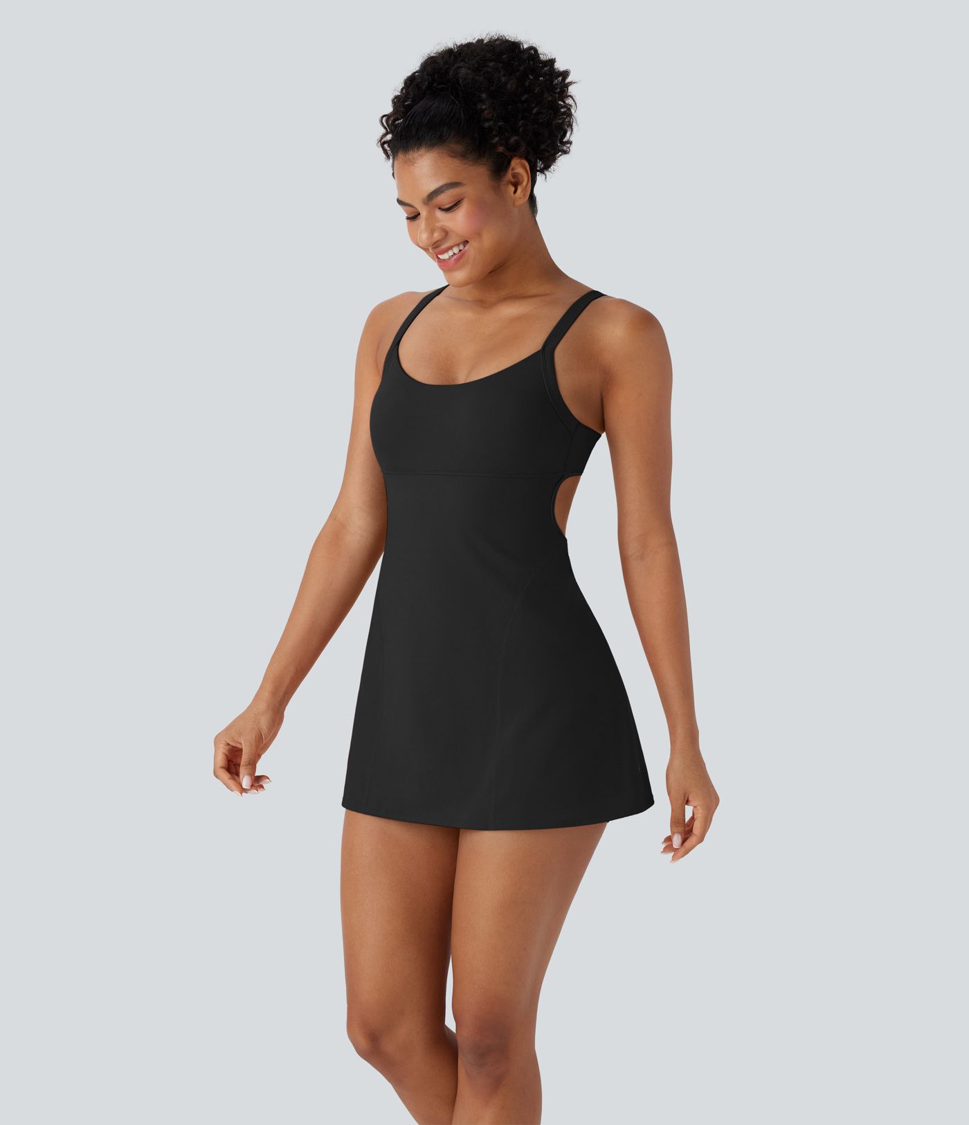 SoftlyZero™ Airy Adjustable Buckle 2-in-1 Mini Cool Touch Yoga Active Dress with Pockets-Easy Peezy-UPF50+ SoftlyZero™ Airy Adjustable Buckle 2-in-1 Mini Cool Touch Yoga Active Dress with Pockets-Easy Peezy-UPF50+