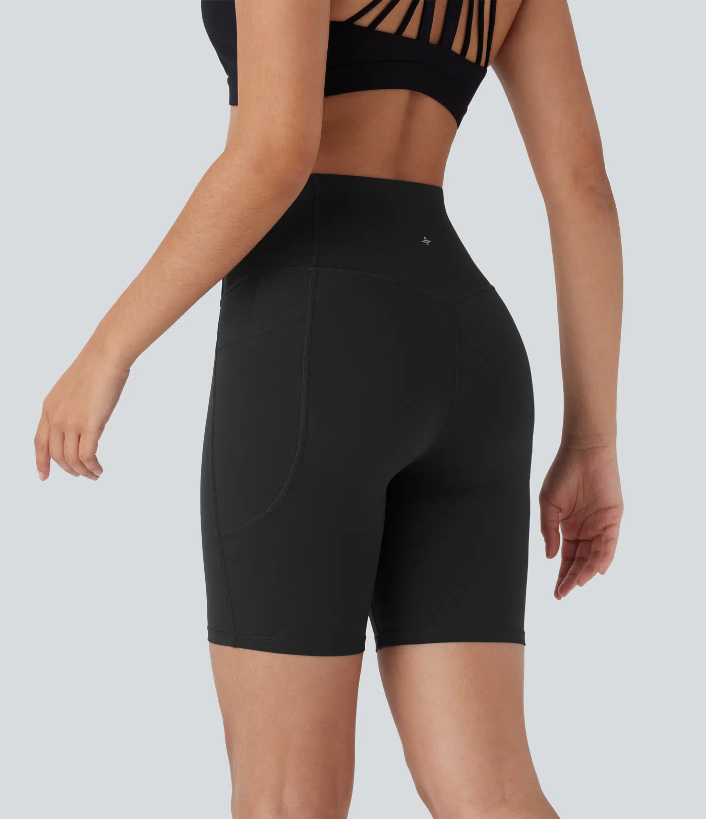 Halara UltraSculpt™ SoCinched High Waisted Butt Lifting Tummy Control Side Pocket Shaping Training Biker Shorts 7''
