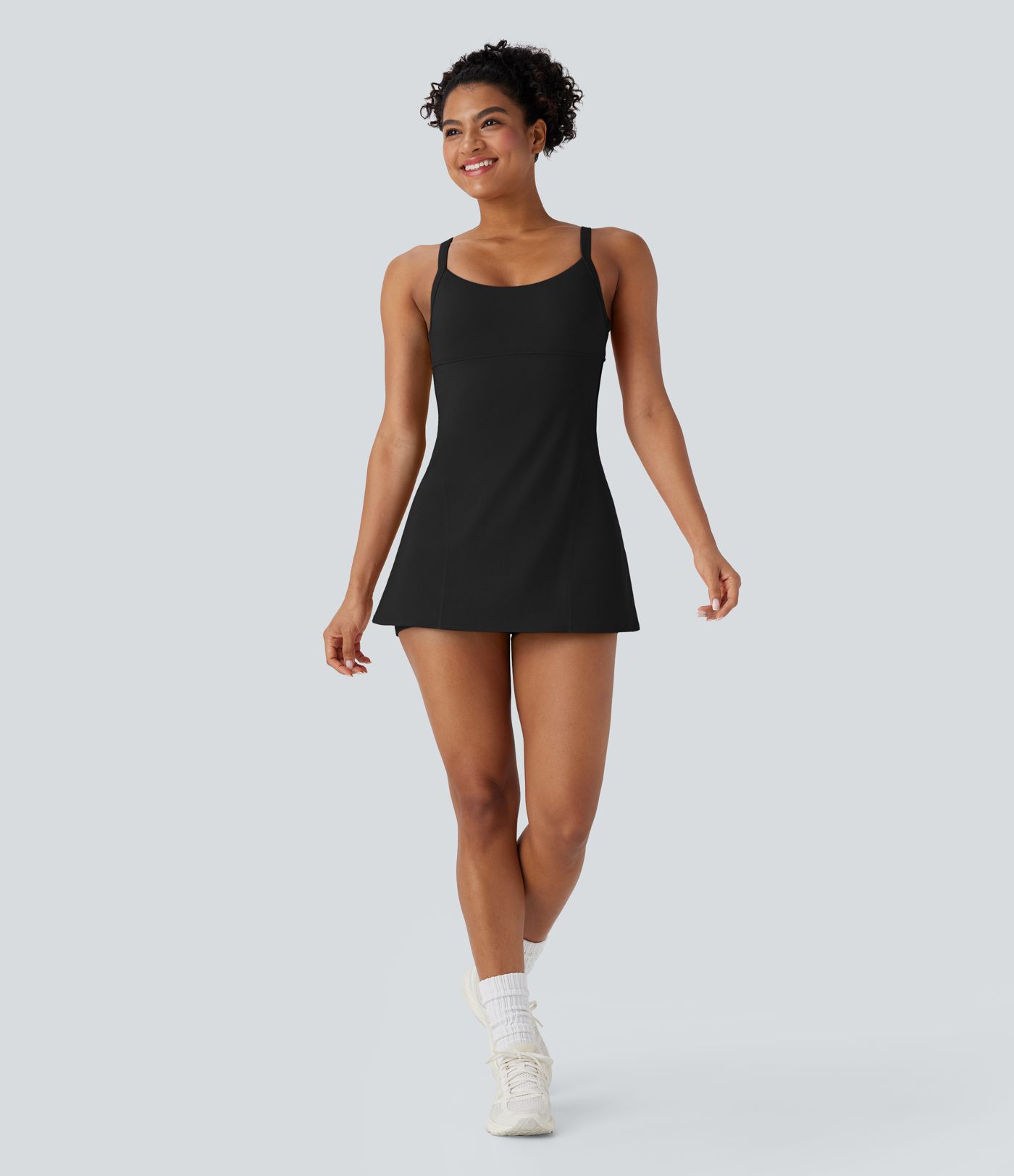 SoftlyZero™ Airy Adjustable Buckle 2-in-1 Mini Cool Touch Yoga Active Dress with Pockets-Easy Peezy-UPF50+ SoftlyZero™ Airy Adjustable Buckle 2-in-1 Mini Cool Touch Yoga Active Dress with Pockets-Easy Peezy-UPF50+