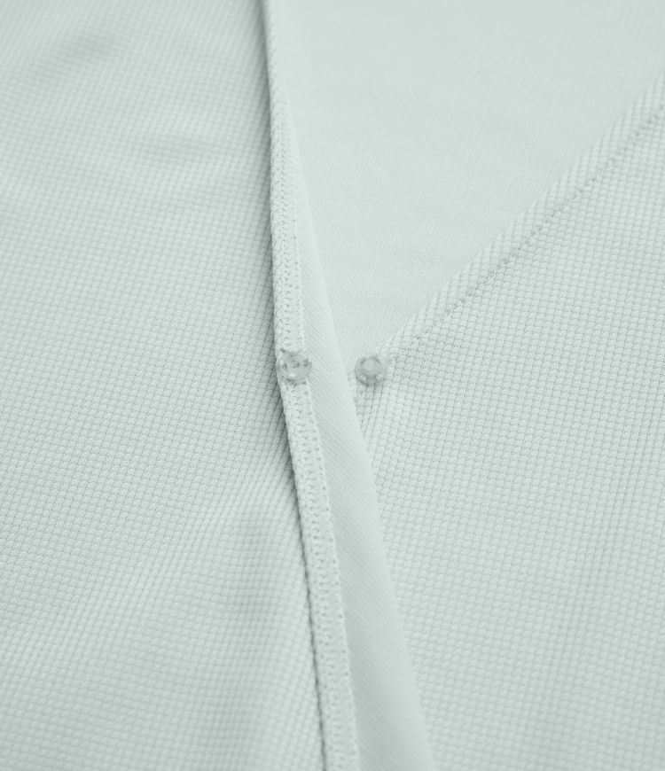 Combishort Décontracté en Tissu Gaufré avec Col V, Manches Courtes et Poches Latérales - Édition Easy Peasy