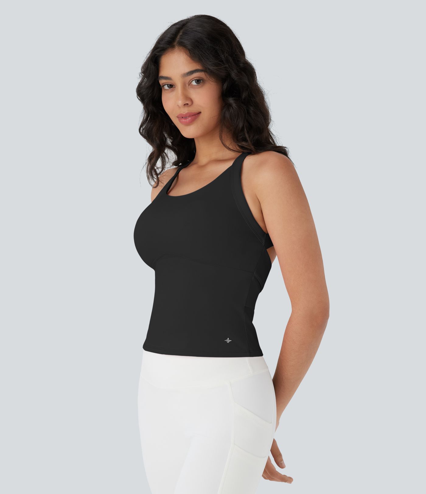 SoftlyZero™ Plush Cut Out Yoga Tank Top D-F Cups