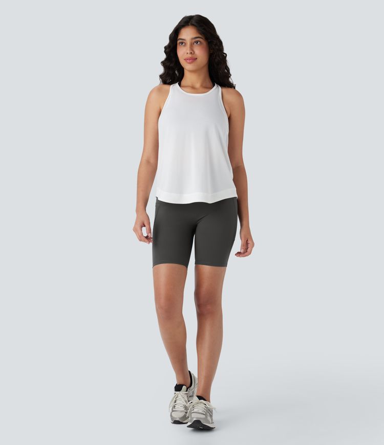 Halara UltraSculpt™ High Waisted Butt Lifting Tummy Control Pocket Shaping Training Biker Shorts 7''