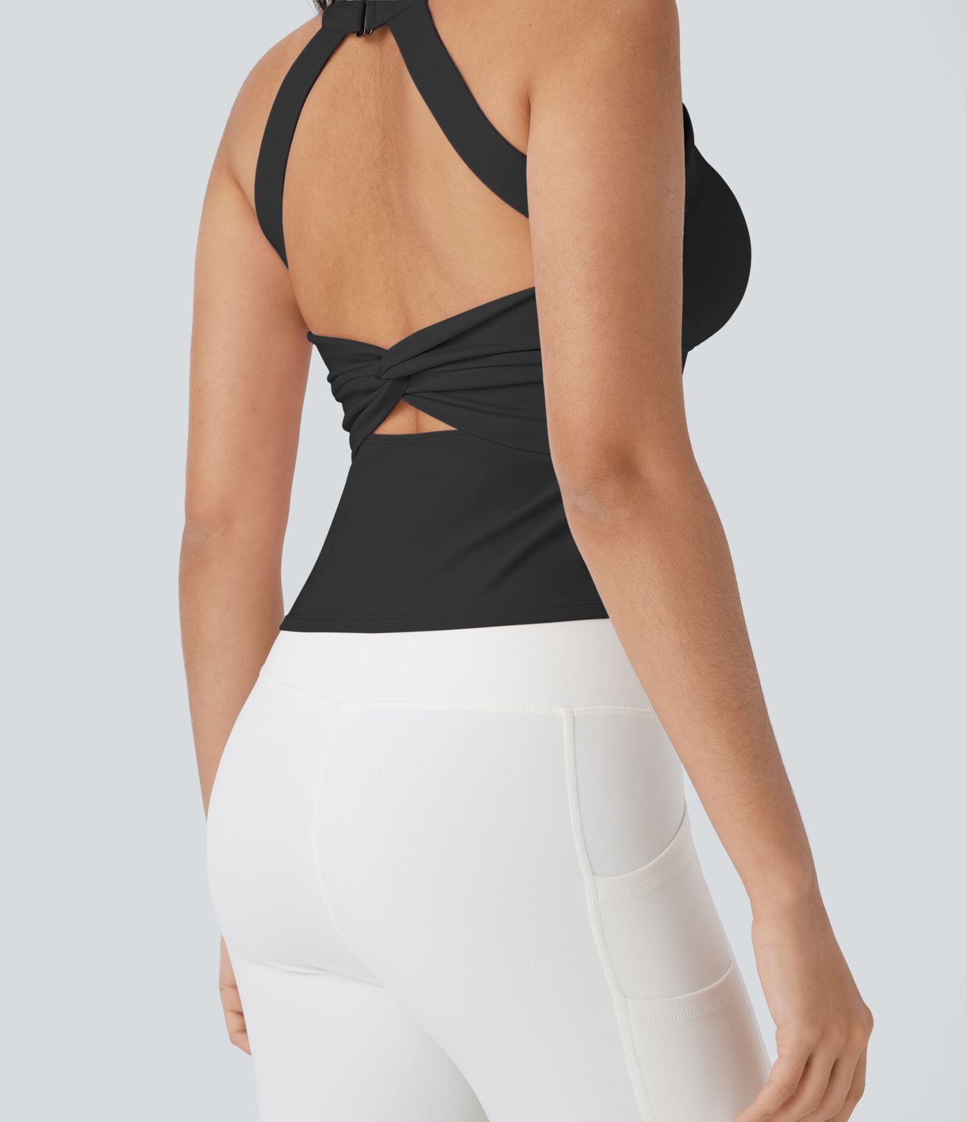 SoftlyZero™ Plush Cut Out Yoga Tank Top D-F Cups
