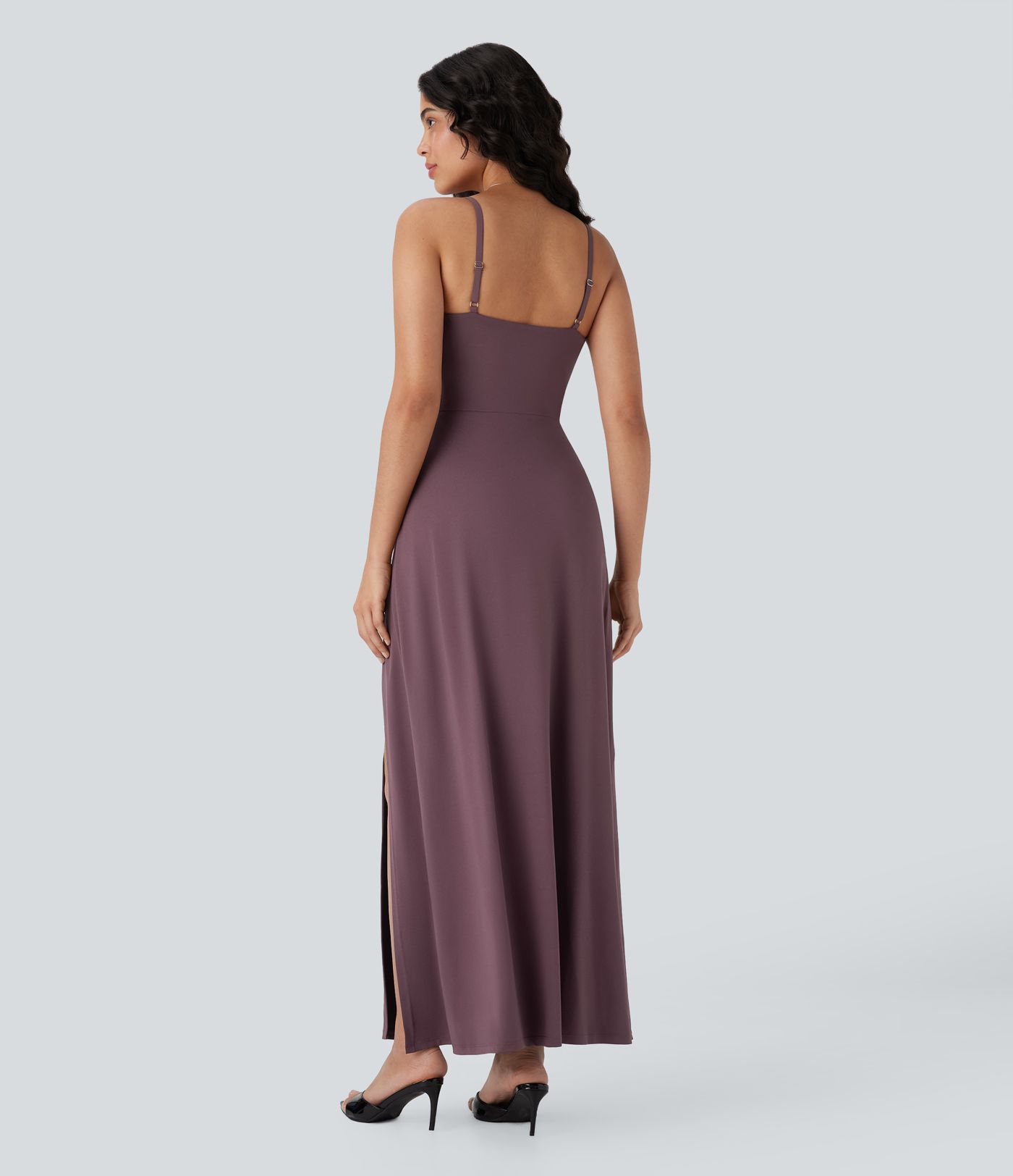 2-in-1 Buckle Maxi Dress
