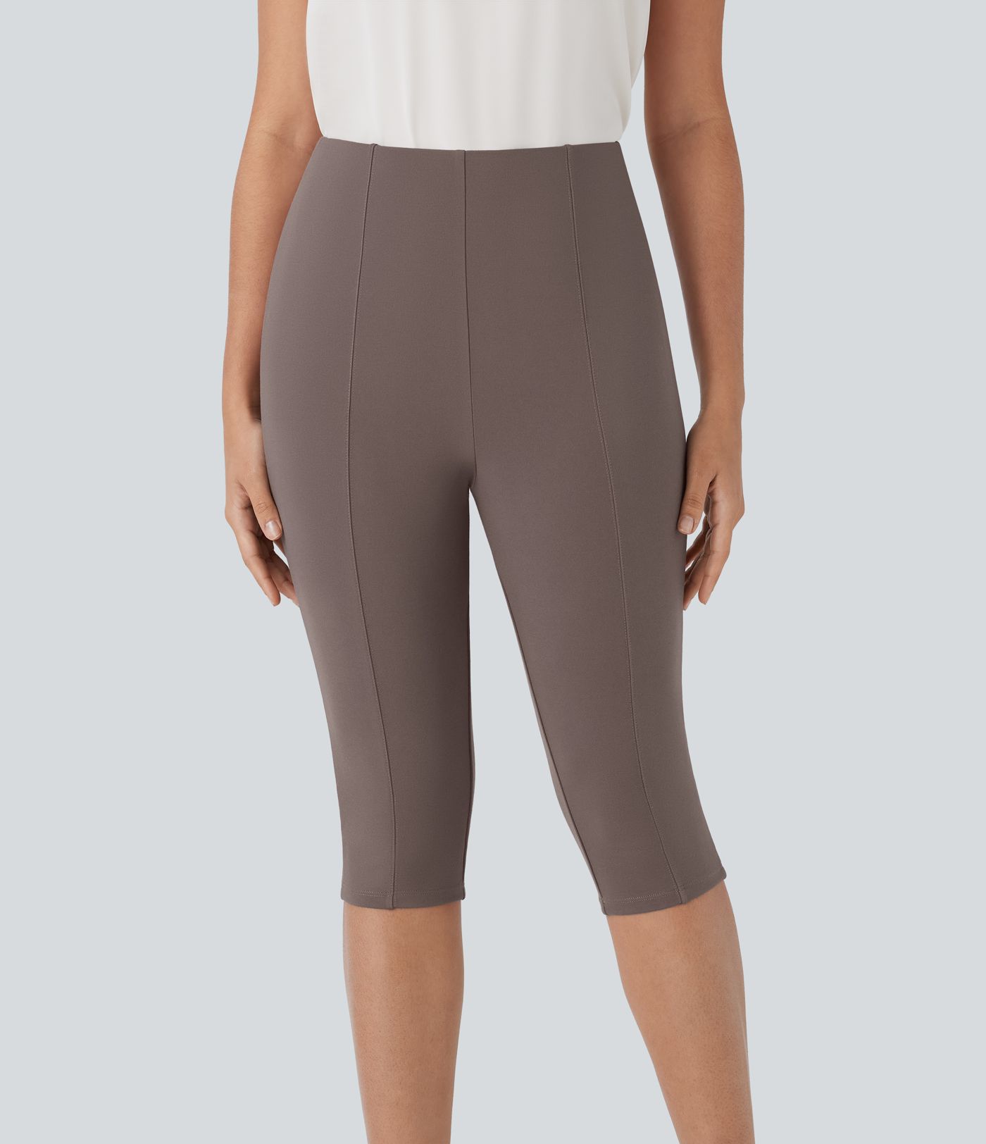 Halara Flex™ SculptKnit - Schmale Arbeits-Pedal-Pusher-Hose mit hohem Bund und Seitentaschen