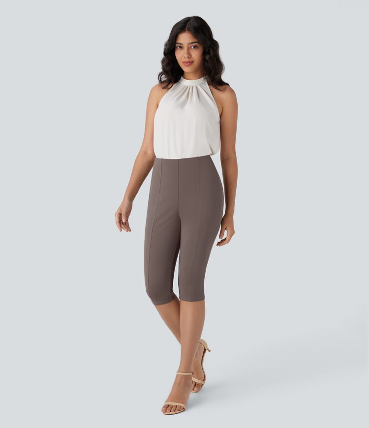 Halara Flex™ High Waisted Pocket Slim Pedal Pusher Casual Pants