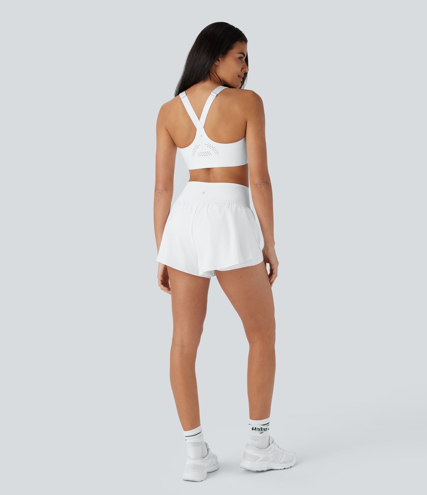 Brassière de sport running SpeedWave™ à maintien moyen, bonnets moulés, bretelles réglables, fermeture éclair et tissu perforé à séchage rapide