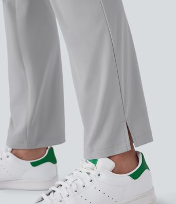 Pantalones de golf UPF 40+ de tiro medio en corte cónico con bolsillos y aberturas, secado rápido y bolsillo especial para tee de golf