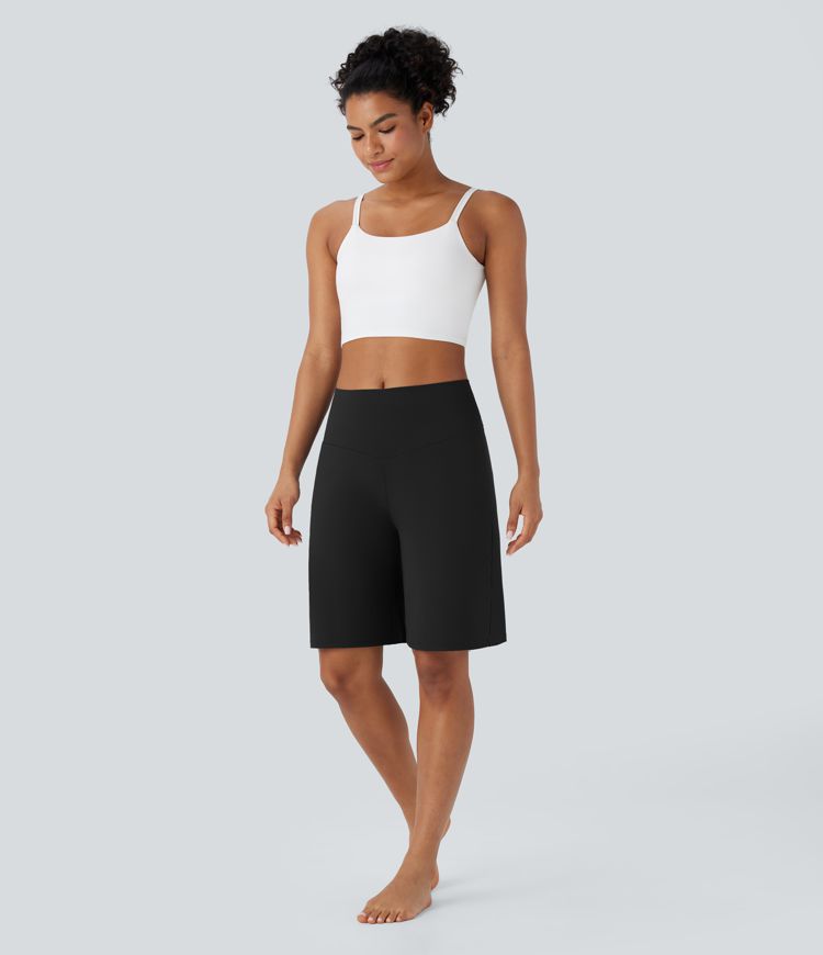 SoftlyZero™ Airy High Waisted Pockets  Yoga Bermuda Shorts