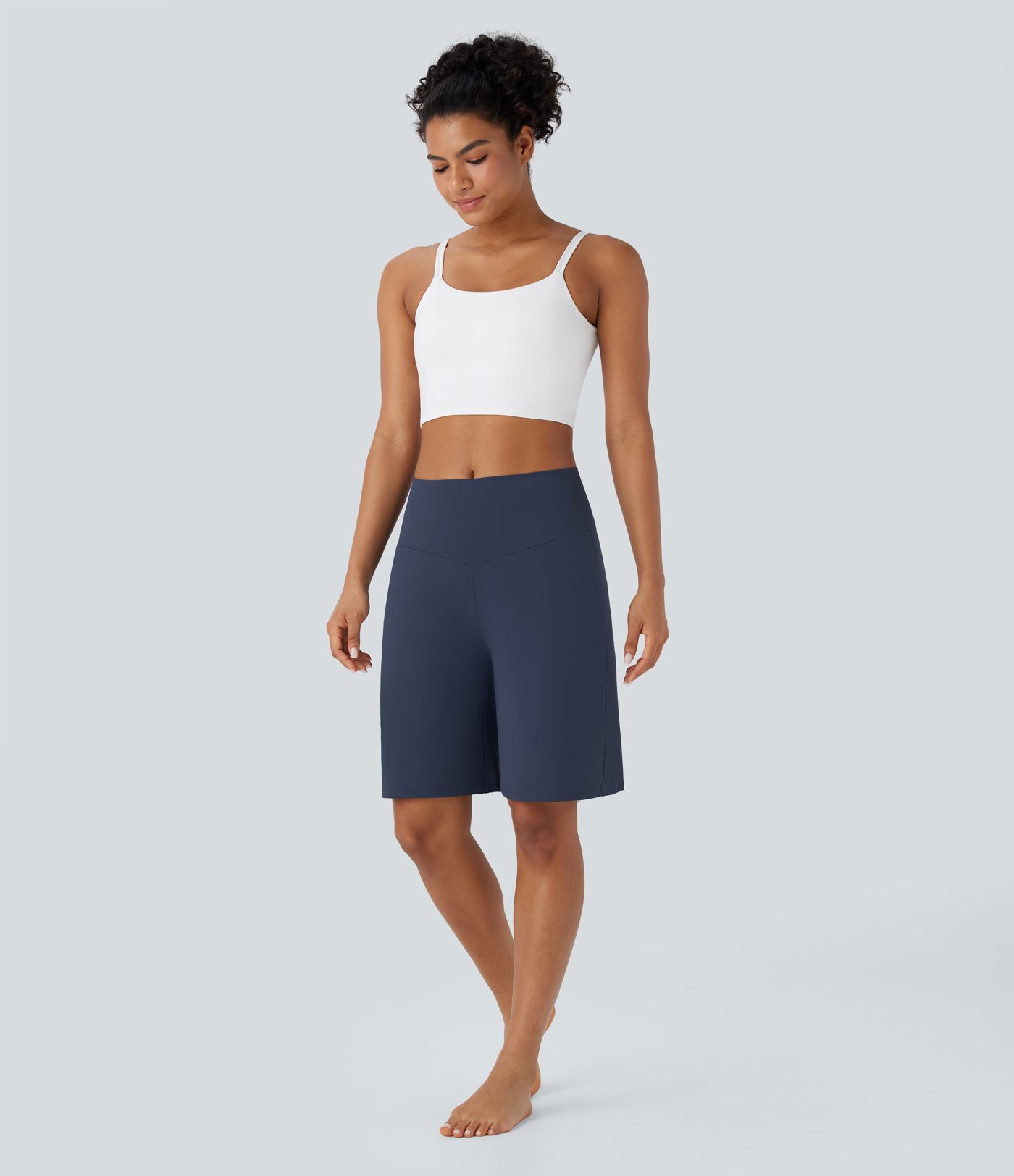 SoftlyZero™ Airy High Waisted Pockets  Yoga Bermuda Shorts
