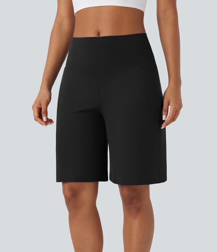 SoftlyZero™ Airy High Waisted Pockets  Yoga Bermuda Shorts
