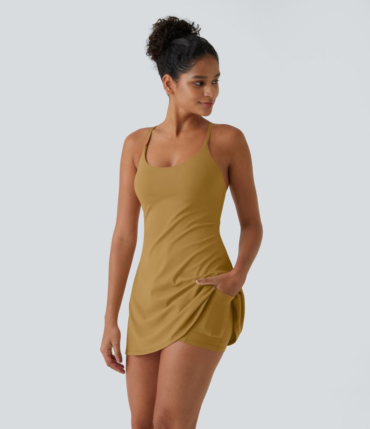 Softlyzero™ Plush Backless Active Dress-Easy Peezy Edition