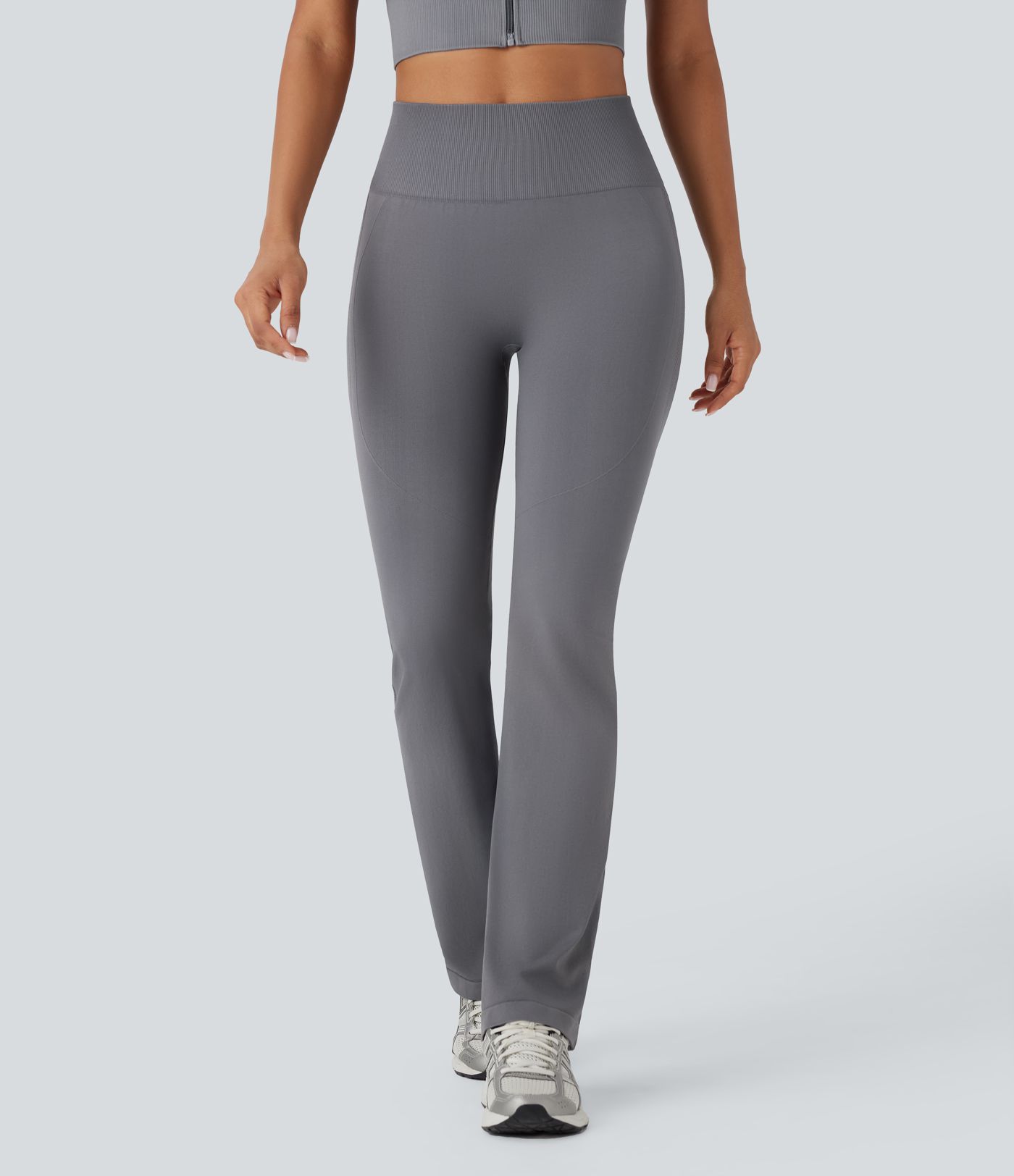 OneForm Seamless Flow High Waisted Tummy Control Butt Lifting Flare Yoga Leggings