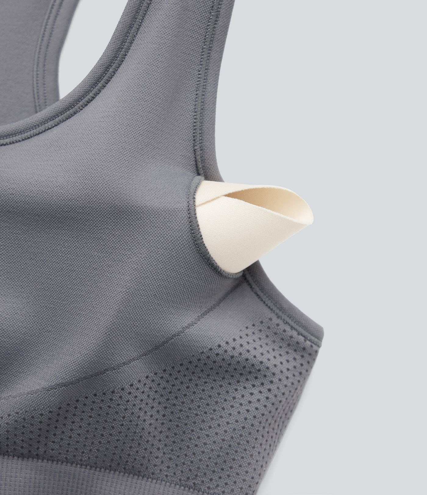 OneForm Seamless Flow Racerback Zipper Cropped Yoga Tank Top