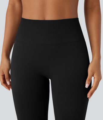 OneForm Seamless Flow High Waisted Tummy Control Butt Lifting Flare Yoga Leggings