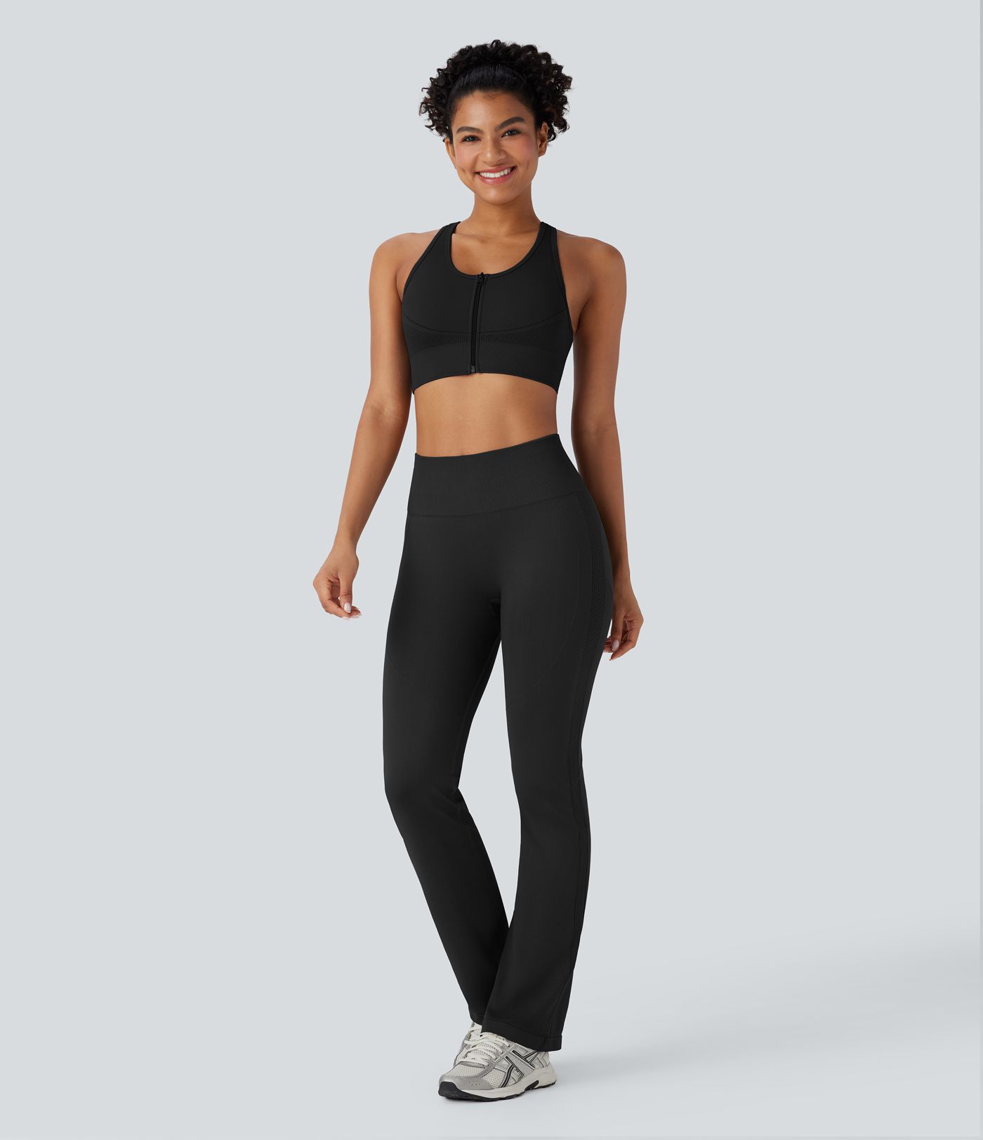 OneForm Seamless Flow High Waisted Tummy Control Butt Lifting Flare Yoga Leggings