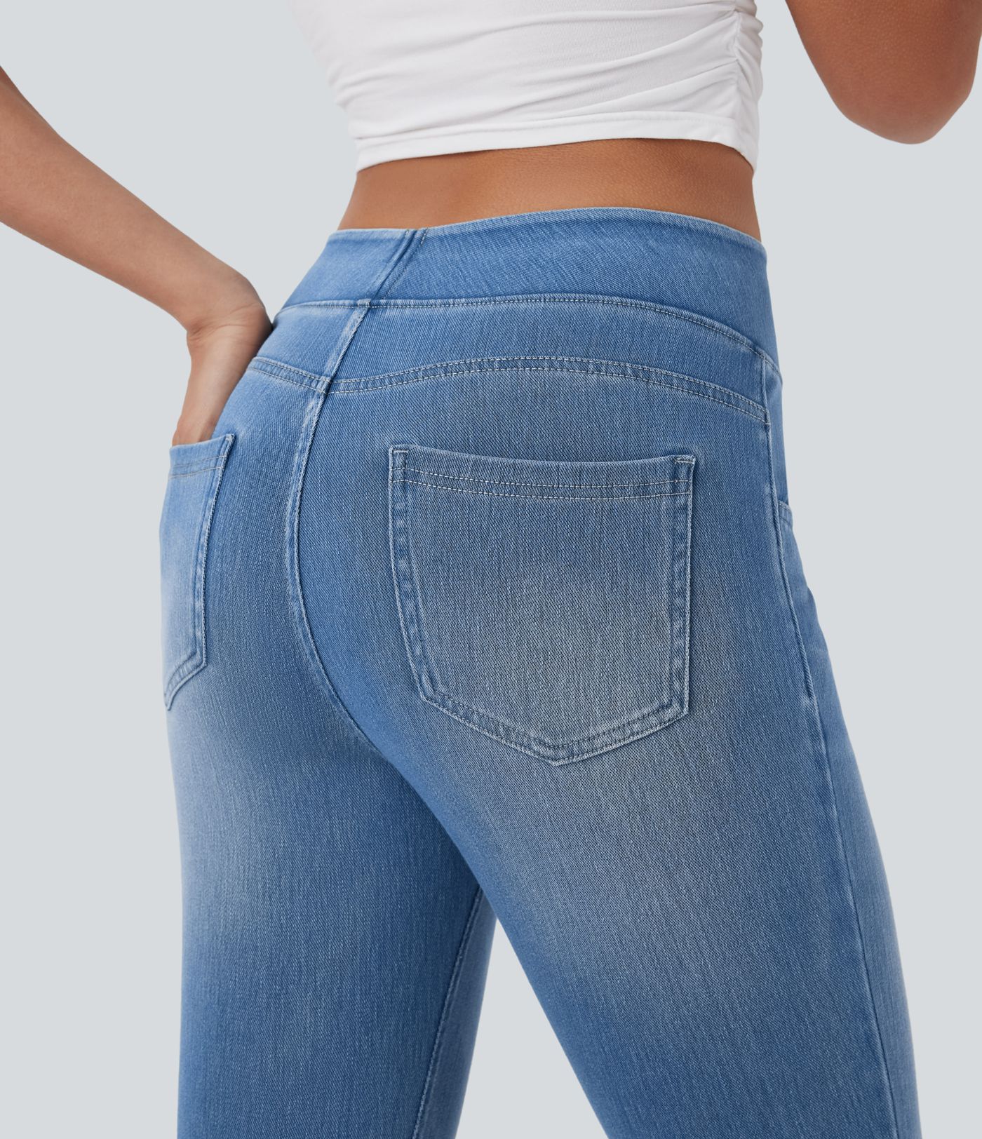 Halara Flex™ High Waisted Pockets Denim Casual Leggings