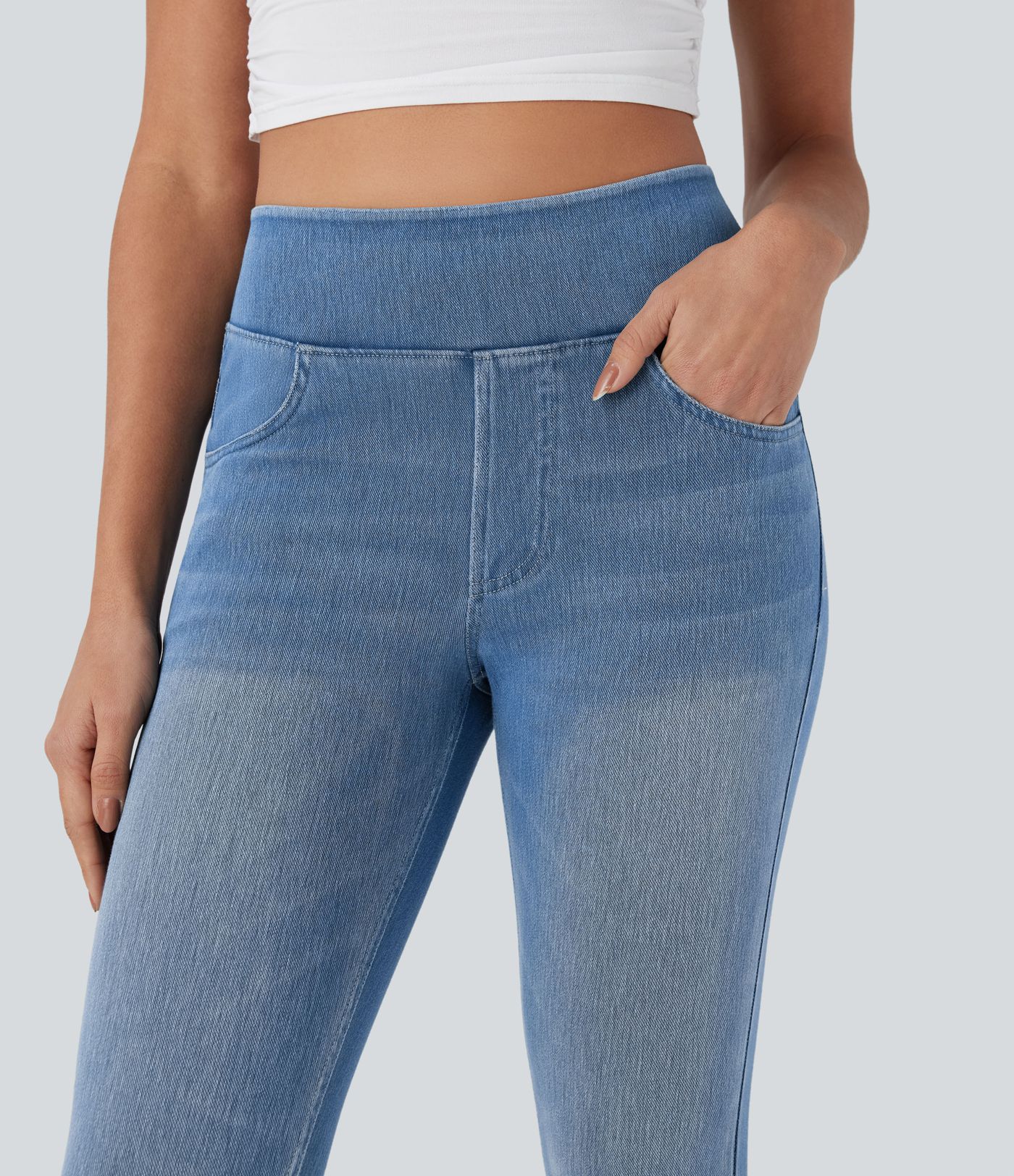 Halara Flex™ High Waisted Pockets Denim Casual Leggings