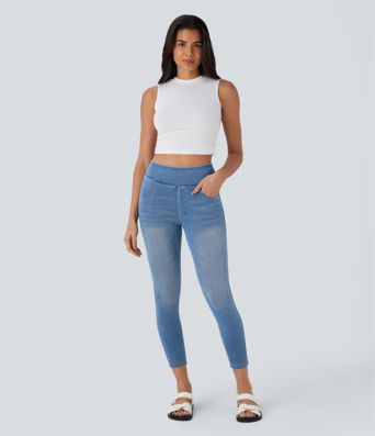 Halara Flex™ High Waisted Pockets Denim Casual Leggings