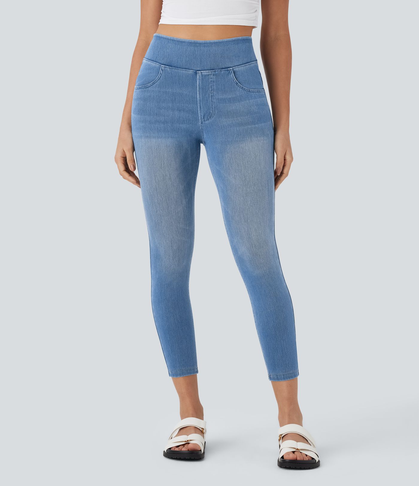 Halara Flex™ High Waisted Pockets Denim Casual Leggings