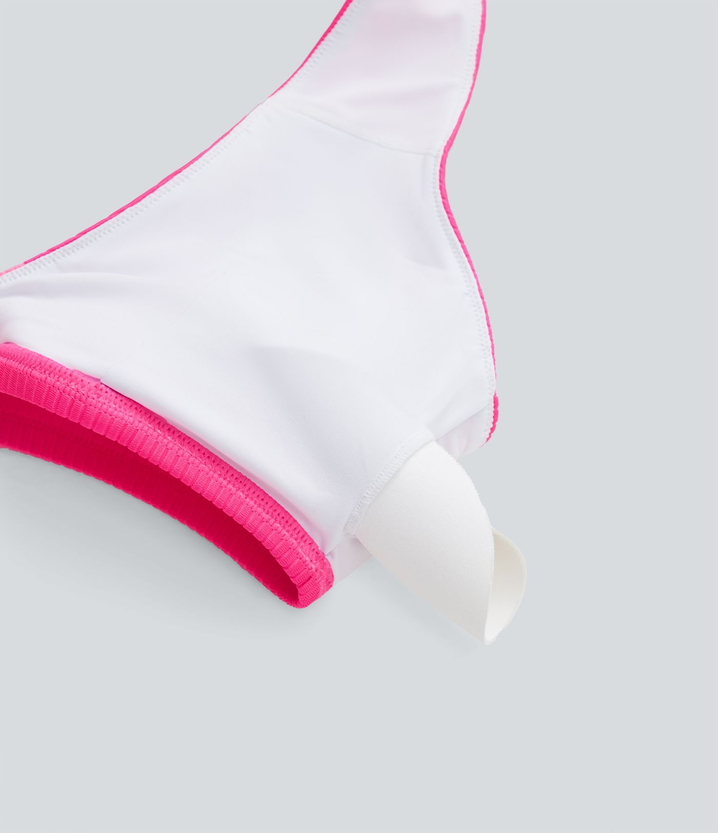 Ribbed Halter Backless Bikini Top Swimsuit