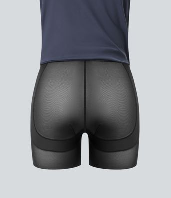 Lässiger Shapewear-Midirock mit hohem Bund, Bauchkontrolle und Leopardenmuster - Po-Lifting