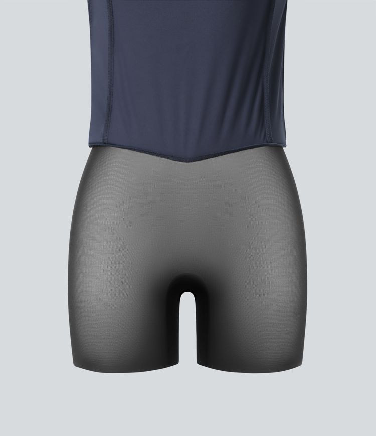 Lässiger Shapewear-Midirock mit hohem Bund, Bauchkontrolle und Leopardenmuster - Po-Lifting