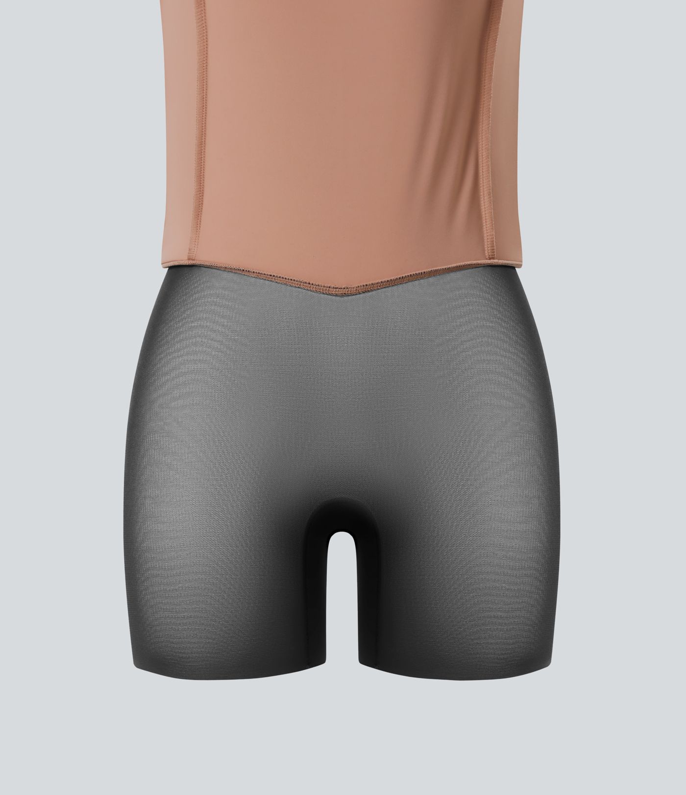 High Waisted Tummy Control Butt Lifting Midi Leopard Print Casual Shapewear Skirt