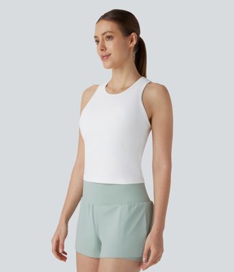 Débardeur de yoga tricoté à dos nageur