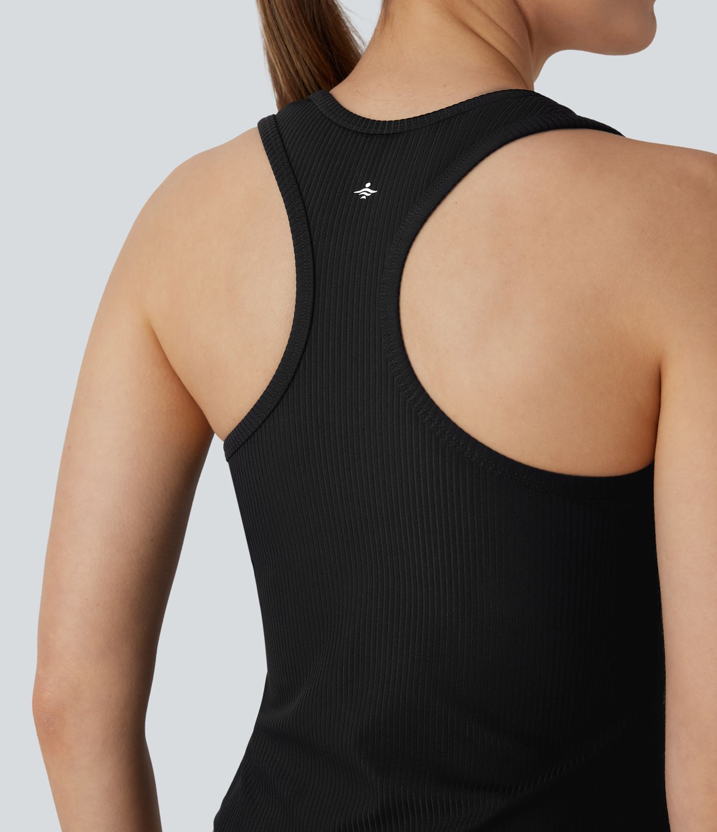Ribbed Racerback Yoga Tank Top
