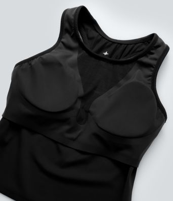 Ribbed Racerback Yoga Tank Top