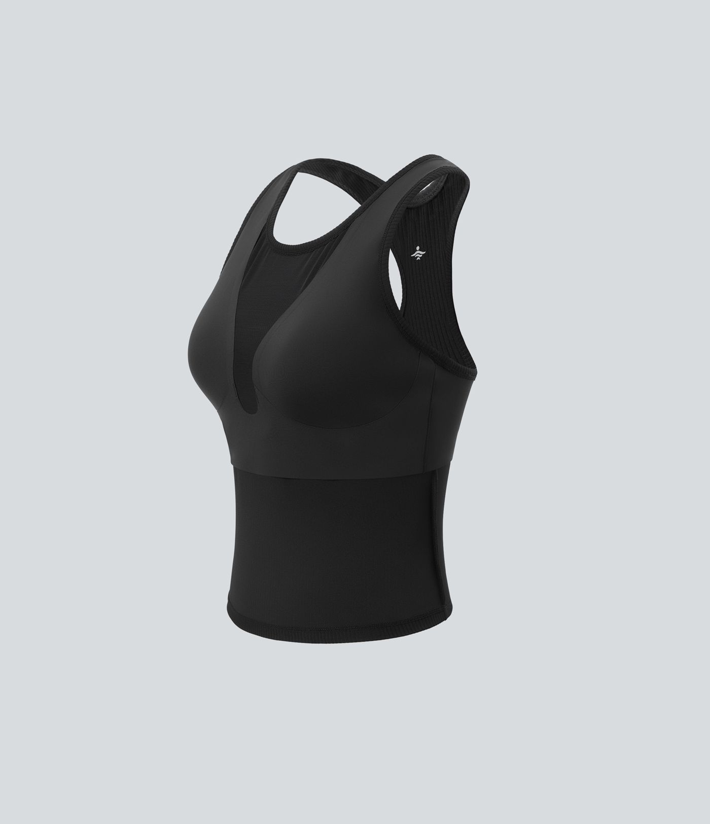 Ribbed Racerback Yoga Tank Top