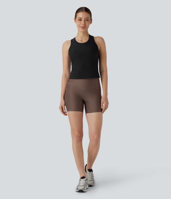 Ribbed Racerback Yoga Tank Top