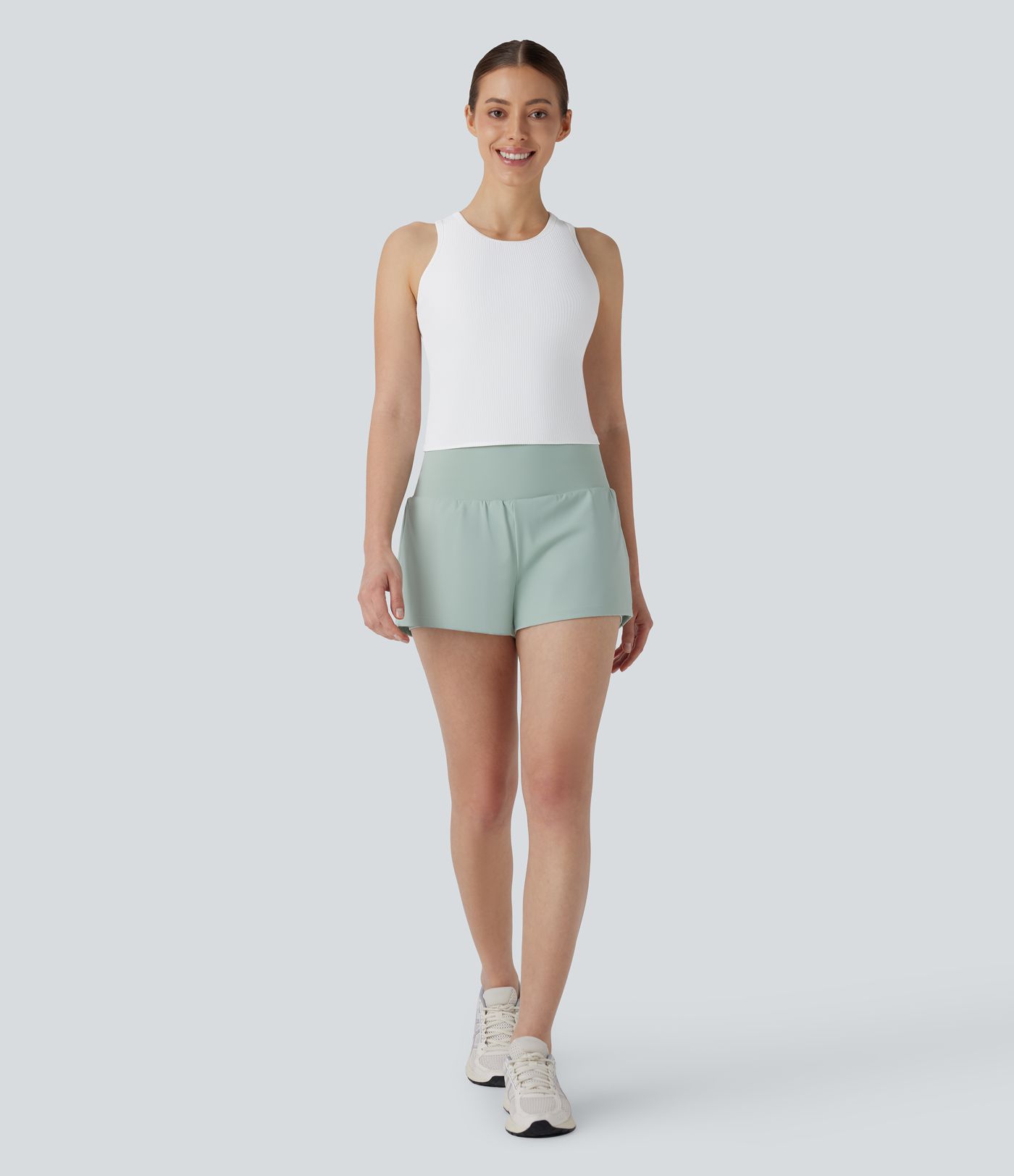 Débardeur de yoga tricoté à dos nageur