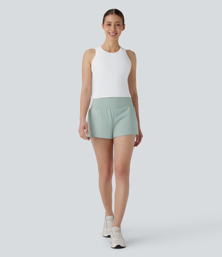 Débardeur de yoga tricoté à dos nageur