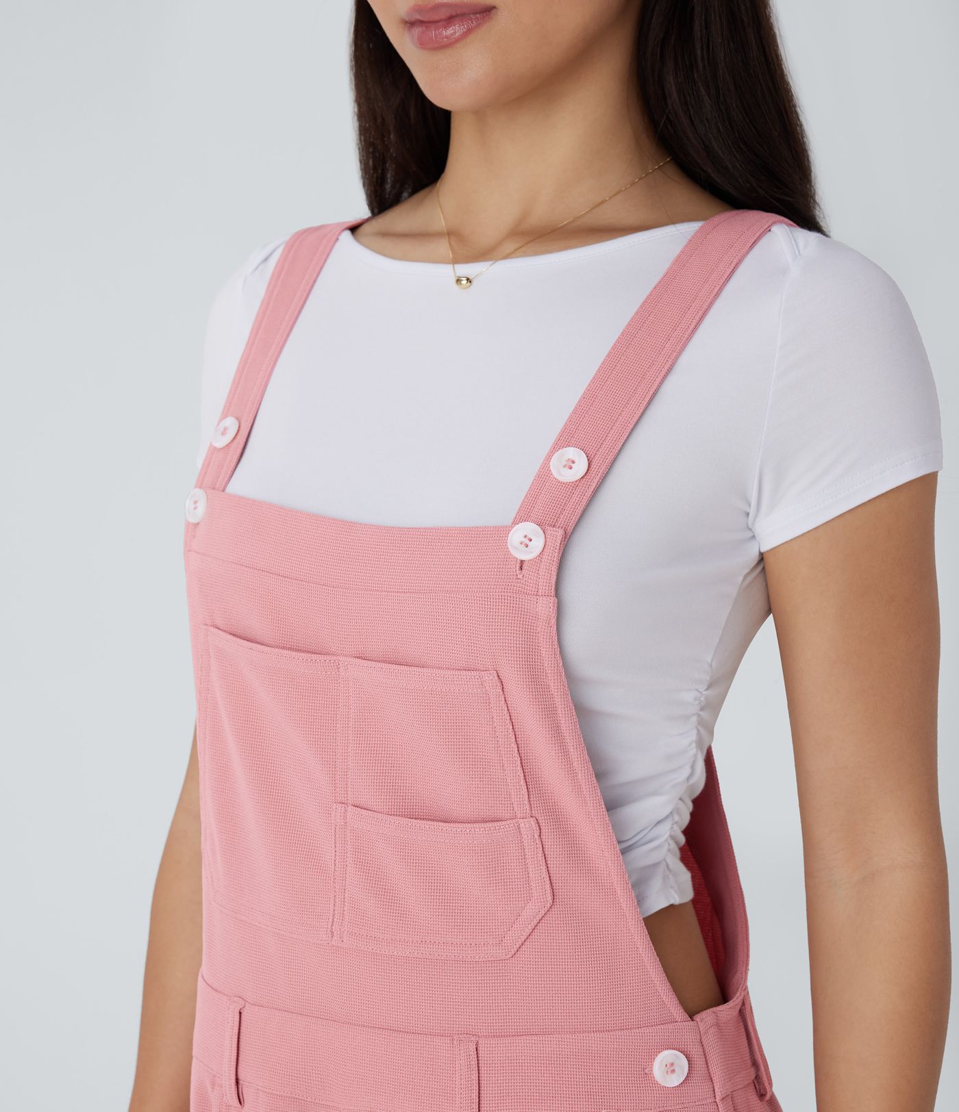 Mono dobladillo enrollado múltiple bolsillo correa ajustable