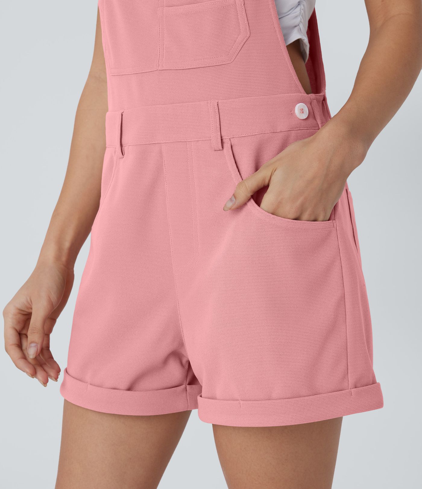 Mono dobladillo enrollado múltiple bolsillo correa ajustable