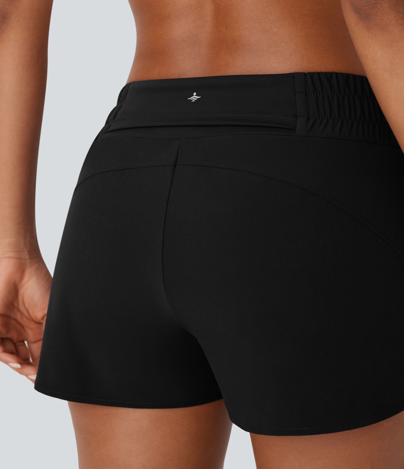 Pantalón corto Breezeful™ correr tiro bajo múltiple bolsillo 2 en 1 dobladillo curvo secado rápido 6.3cm