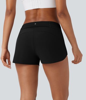 Pantalón corto Breezeful™ correr tiro bajo múltiple bolsillo 2 en 1 dobladillo curvo secado rápido 6.3cm