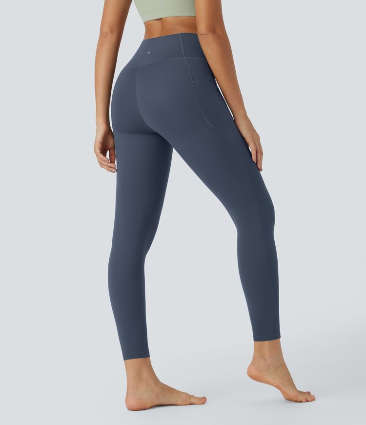 Halara UltraSculpt™ High Waisted Crossover Tummy Control Butt Lifting Pocket Yoga 7/8 Leggings