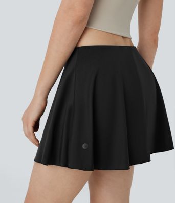 SoftlyZero™ Airy Low Rise 2-in-1 Pocket Cool Touch A Line Mini Casual Skirt-UPF50+