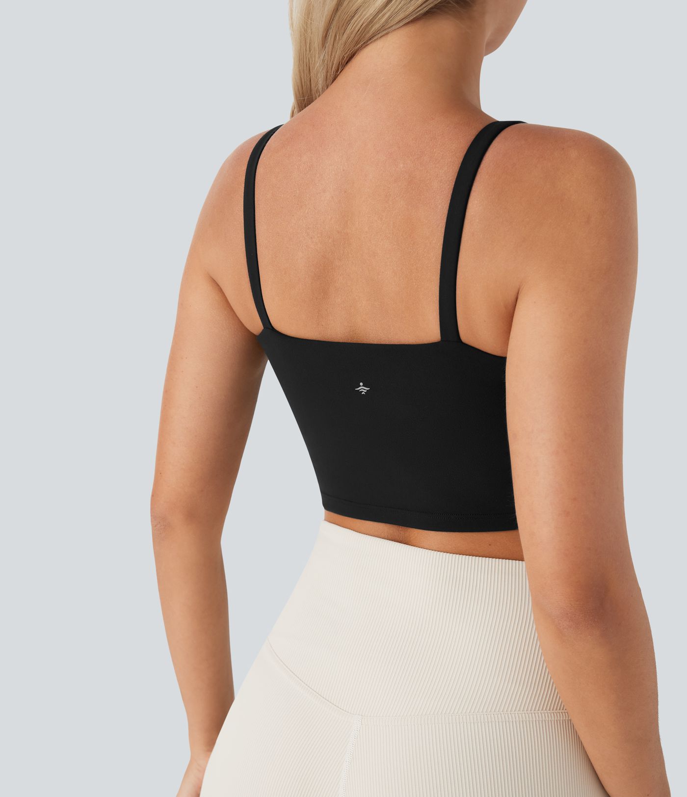 SoftlyZero™ Plush Basic Padded Cropped Running Cami Top D-F Cups
