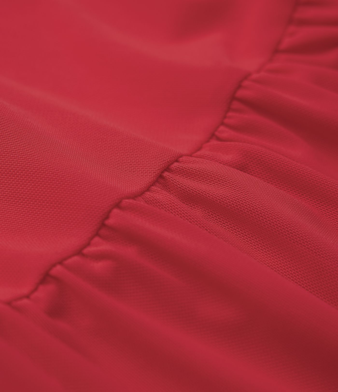 Fließender 2-in-1 Freizeit-Midirock mit hohem Bund, Seitentaschen, Rüschensaum, kontrastierendem Mesh und High-Low-Design